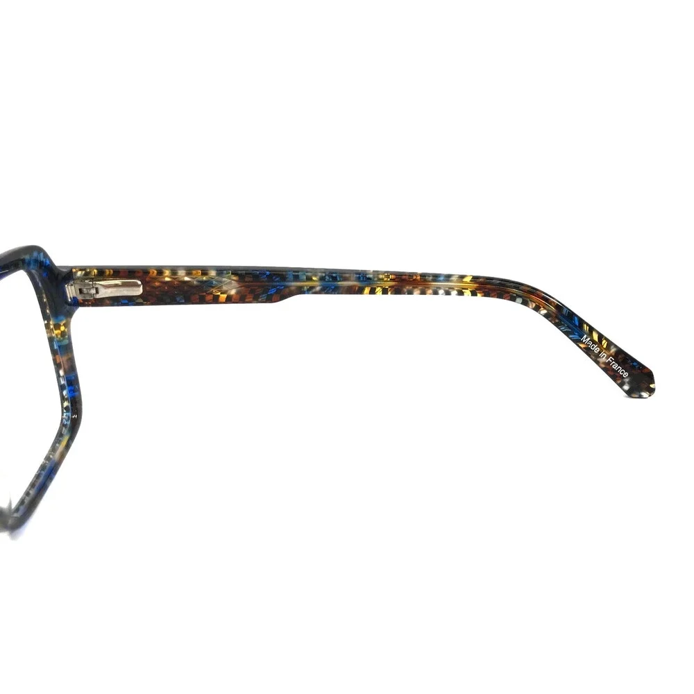 J.F. Rey Teens Eyeglasses Frames AMAURY 9220 Demi Blue Checkered 50-18-140